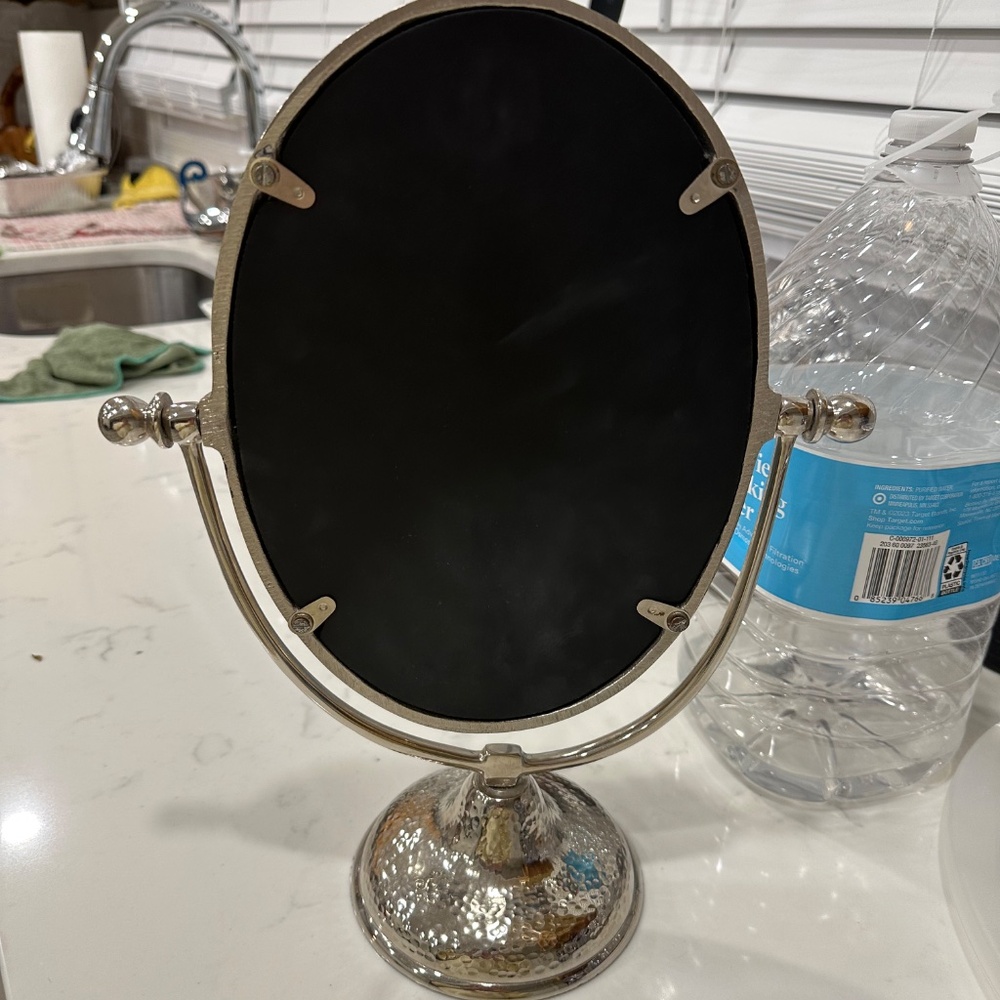 Gorgeous silver and crystal mirror - Picture 4 of 5